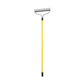 Garden Rake with Yellow Handle