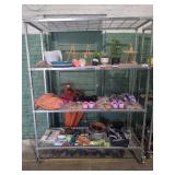 Rack Lot of Miscellaneous Items (Rack not incl)