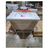 Beige Vanity w/ White Top 30" x 19" x 35"
