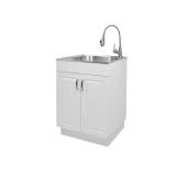 Glacier Bay 24"W Sink with Faucet & Cabinet