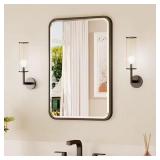 KeonJinn 16x24 Beveled Mirror Black
