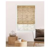 4- Brown Tortoise Bamboo Roman Shade 36w x 64l