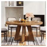 Roessler Farmhouse Oak Dining Table, 47 in. W