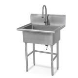 Stainless Steel Utility Sink with Faucet