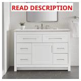 Clady 49 in. Sink Vanity, Vanity Top is Broken