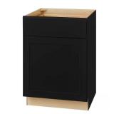 Avondale 24x24 Shaker Cabinet, Raven Black