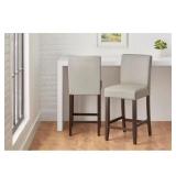 Banford Riverbed Beige Counter Stool Set (2)