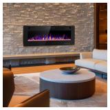 50in Wall Mount Electric Fireplace
