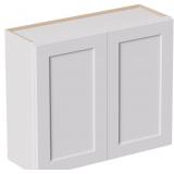 36" Wall Mounted Laundry Cabinets, White