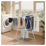 2-Tier Foldable Laundry Dryer Rack, White