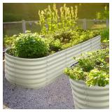 Galvanized Raised Garden Bed 9-in-1 Planter