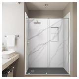 CASTICO Calcutta White 32x60x84in Shower Kit