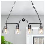 LOG BARN 32  Brushed Antique Chandelier