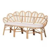 Eliava Natural Rattan Bench 68.1 in.