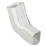 Amerimax White Vinyl Gutter Elbow 9.25"