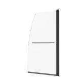 SVOPES Frameless Bathtub Door 34W x55H, Black