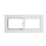 70 Series White Sliding Window, Argon Glass