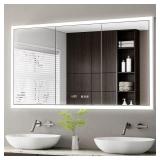 Elega 54Wx30H Rect. Aluminum Fogless Cabinet