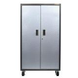 Steel Garage Cabinet with Casters (36x66x18)
