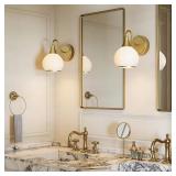 Morauroral 6.3" Brushed Gold Sconce