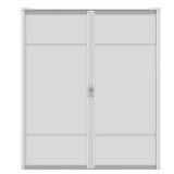 72x80 Brisa White Retractable Screen Door Kit