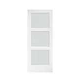 36x84 Frosted Glass Barn Door Slab