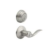 Tustin Satin Nickel Exterior Handle & Deadbolt
