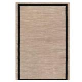 Beverly Rug Aura Beige 9x12 Rubber Backed