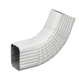 3 in. x 4 in. White Aluminum Downspout B-Elbow
