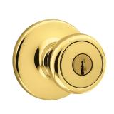Kwikset Tylo Polished Brass Door Knob 1-3/4"
