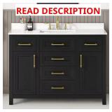 Beaufort 48" Single Sink Vanity with Top DAMAGED
