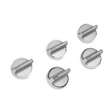 Knob Kit in Stainless Steel (4-Pack)