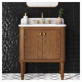 Collette 30-in Bath Vanity with Marble Top