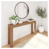 Modern 56 in. Pecan Console Table