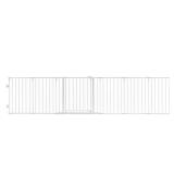 28 in. Tall 6-Panel 2-in-1 Metal Safety Gate