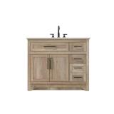 TIMELESS HOME 42in Oak Vanity Top