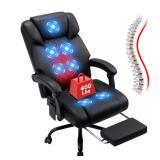 Faux Leather Ergonomic Heated Office Chair