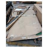 Skid of Assorted Sized Plexiglass Sheets and Sign