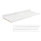 4 ft White Laminate Countertop Kit