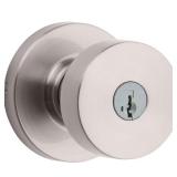 Pismo Satin Nickel Exterior Door Knob