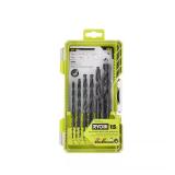 Black Oxide Round Shank Drill Bit Set (15-Pcs)