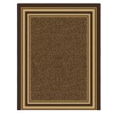 Ottohome Non-Slip Rug, 5x7, Dark Brown