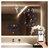 47 in. W x 31.5 in. H Frameless Mirror