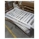 Skid Lot Of White Fencing