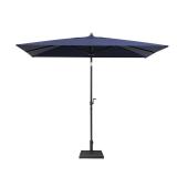 Iron Swinging Head Patio Umbrella Navy Blue