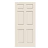 36 in. x 80 in. 6-Panel Primed Interior Door Slab