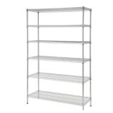Chrome 6-Tier Metal Shelf Unit (48x72)