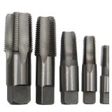 5 Piece Carbon Steel Pipe Tap Set, 1/8 3/4 in.