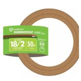 50 ft. 18/2 Brown Solid CU CL2 Thermostat Wire