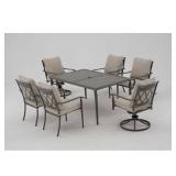 Preston Pointe Dark Metal Outdoor Dining Set